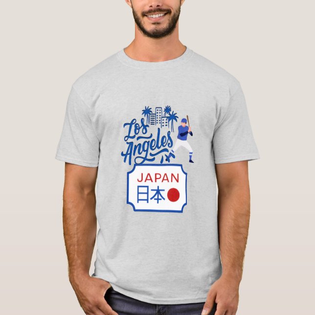 Sports Infusion Los Angeles - Japan Baseball T Shirt (Framsida)