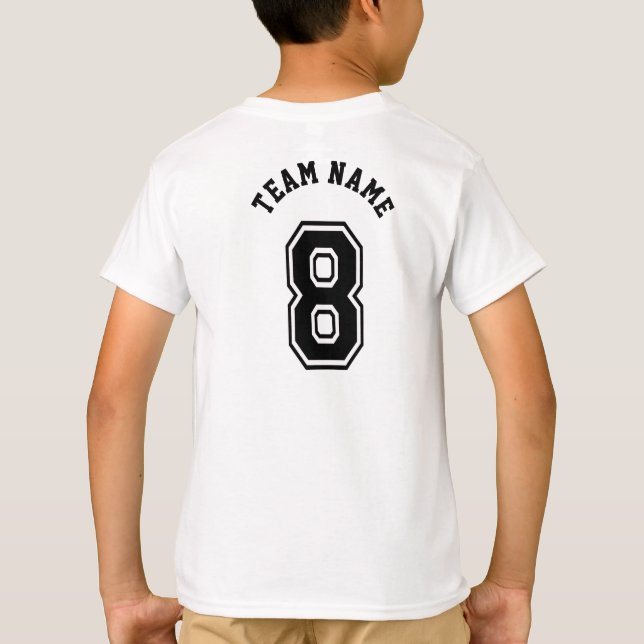 Sports Jersey 8 Number T Shirt (Baksida)