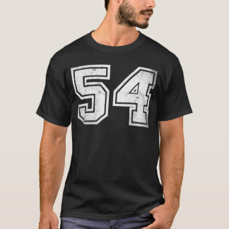 Sports Jersey Birthday Age Lucky Nummer #54 T Shirt