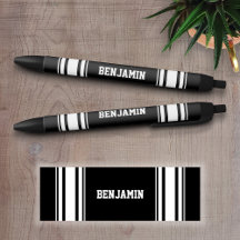 Sports Jersey Black and White Rand Personlig