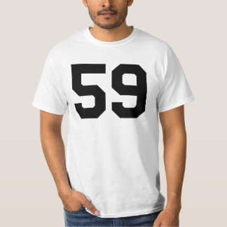 Sports Jersey Black Favorite Lucky Number #59 T Shirt