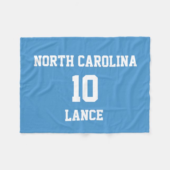 Sports Jersey Customized Celestial Blue Fleecefilt (Framsidan (Horisontell))