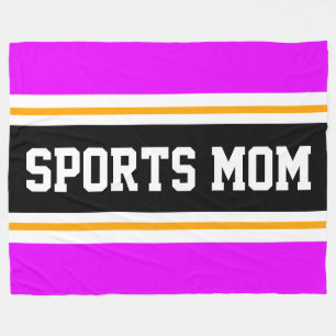 SPORTS MAMMA Roligt Athletic Bright Rosa Black Ran Fleecefilt