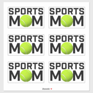 Sports Mamma tennis Design Klistermärken