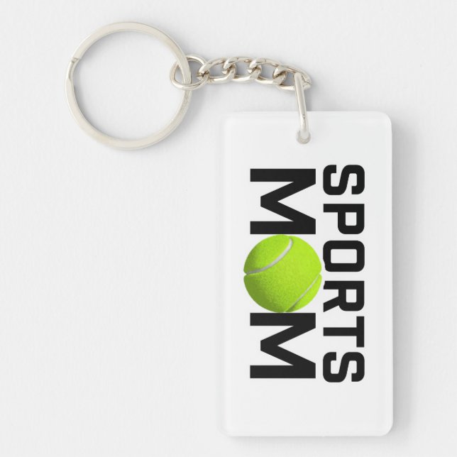 Sports Mamma tennis Design Nyckelring (Framsidan)