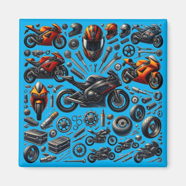 Sports Motorcycles: Speed and Performance Magnet (Framsidan)