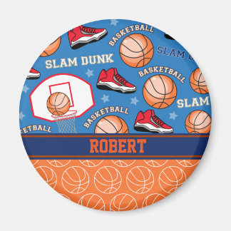 SPORTS Personalize Namn Basketball Fläkt Roligt Mö Magnet