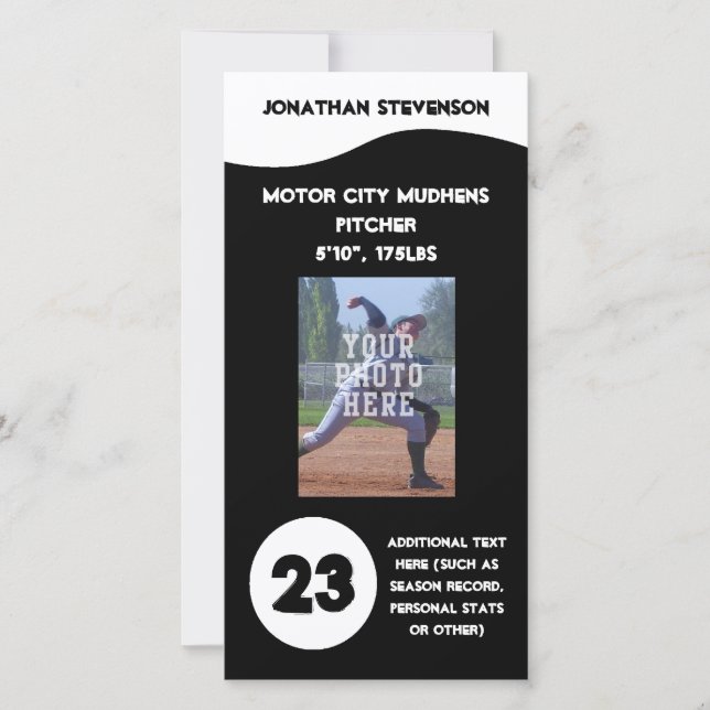 Sports Photo Trafikkort, Anpassningsbar Team (Framsida)