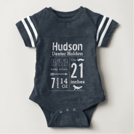 Sports Pojke Birth Record Lil'Man Mustache T-shirt