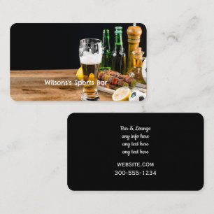 Sports Pub Bartender Visitkort