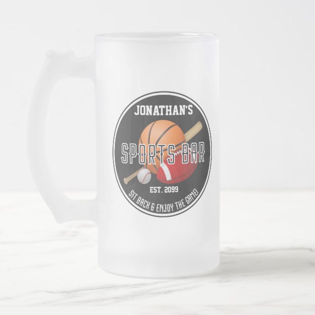 Sports Pub Lounge Drinkware Frostat Ölglas (Vänster)