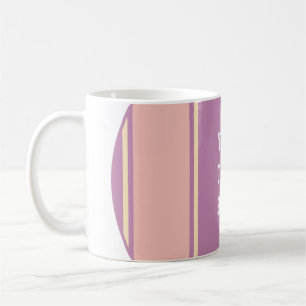 SPORTS RAND - Gulten Pastellviolett + din text Kaffemugg