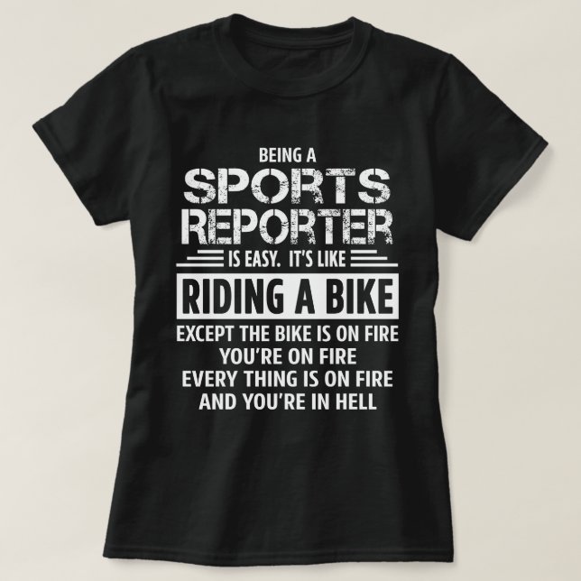 Sports Reporter T Shirt (Design framsida)