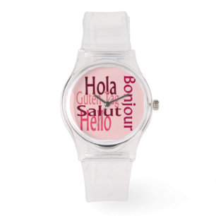 Sports rosa watch armbandsur