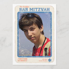 Sports Star Pub Mitzvah-inbjudan Blue Inbjudningar
