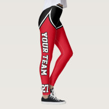 Sports Team Namn Number Black Red Dot Kort