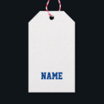 Sports Team School Färg NAMN Coach Modern Roligt Presentetikett<br><div class="desc">Typografi på vit bakgrund med eget namn i blått. Enkel att anpassa text,  färg till ditt eget team färg. Underbar presentanpassning för EY Sporty-händelse,  Ålder,  Tillfälle. Athletic,  Sporty,  Roligt. Blanda och matcha hela idrotter/träning/teamanda/skolsamlingar efter TMCdesigns.</div>