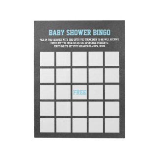 SPORTS THEME Baby dusch BINGO GAME Anteckningsblock