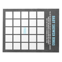 SPORTS THEME Baby dusch BINGO GAME Anteckningsblock