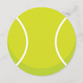 Sports Theme Tennis Boll Party Investigation Inbjudningar