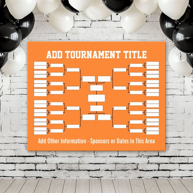 Sports Tournament-parentes Poster (Tournament Bracket Poster)