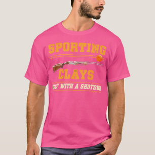 Sportskytte med hagelgevär för lerduvor t shirt