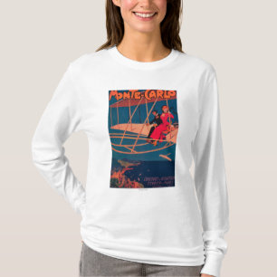 Sportslig affisch för flyg t shirt