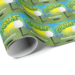 Sportslig Golfdesign Presentpapper