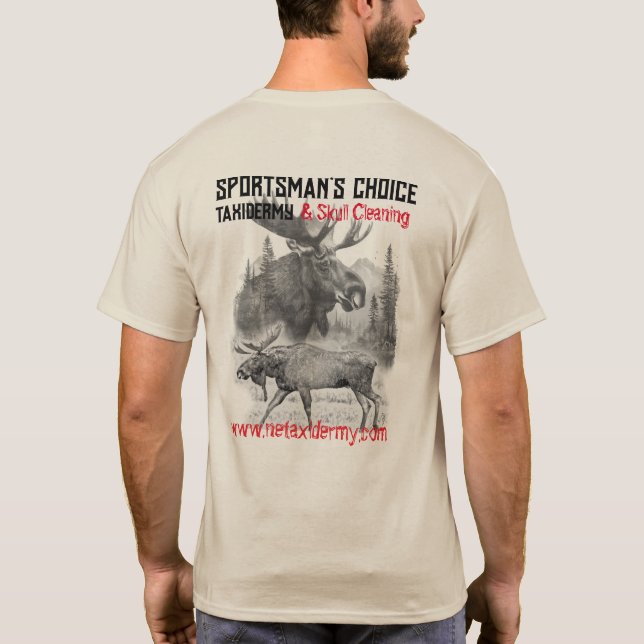 Sportsman's Choice Taxidermy Älg T-Shirt  (Baksida)