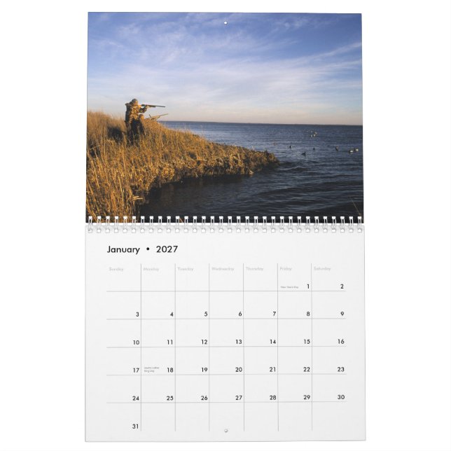 Sportsmans kalender - jaga årsrundan (Jan 2027)