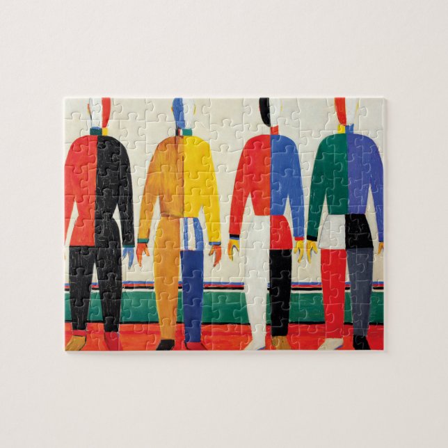 Sportsmen av Kazimir Malevich Pussel (Horisontell)