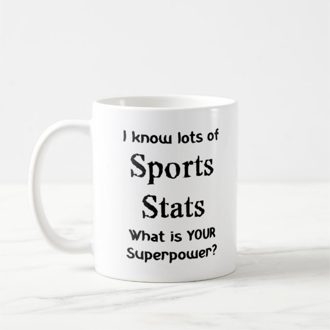 sportstatistik kaffemugg (Vänster)