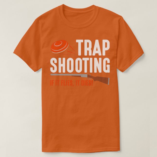 Sportstötar Clay Pigeon Rifle Shooter T Shirt (Design framsida)