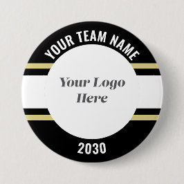 Sportteamet Logotyp Personligen Namn Knapp