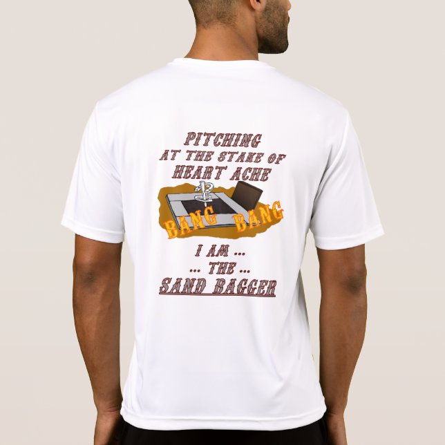 SportTek hästsko som kastar utslagsplatsen… Tee Shirt (Baksida)
