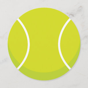 Sporttema Tennis Boll Party bjudan Inbjudningar