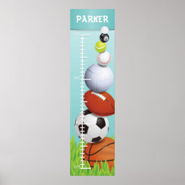 Sporttillväxtdiagram Poster