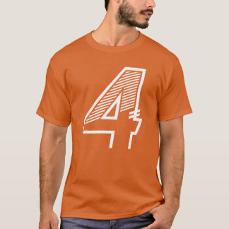 Sporttröja nummer 4 4-års födelsedags pojke t shirt