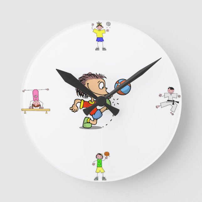 Sportväggen tar tid på rund klocka (Framsida)