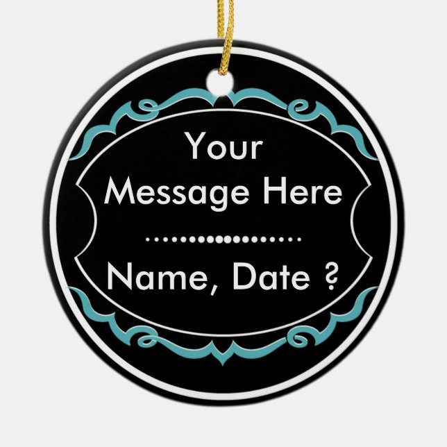 Sportvolontärutmärkelse Julgransprydnad Keramik (Framsidan)