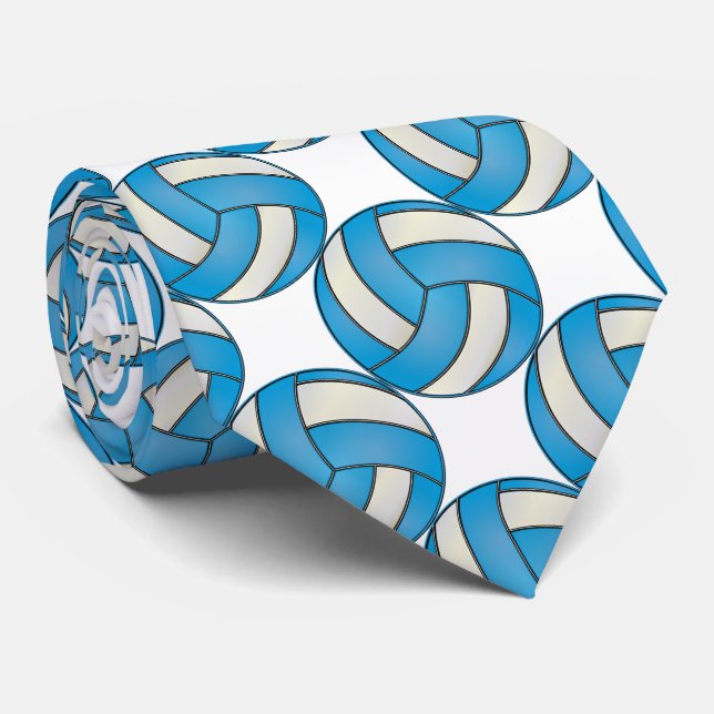 Sporty Baby blue och White Volleyball Slips (Rullad)