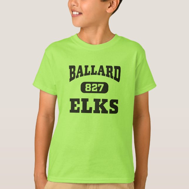 Sporty Ballard Elks T Shirt (Framsida)
