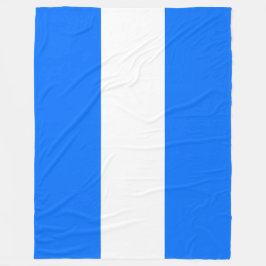 Sporty Bright Nautical Blue White Seamless Rand Fleecefilt