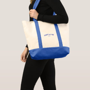 Sporty C'est La Vie Paris Blå Tygkasse