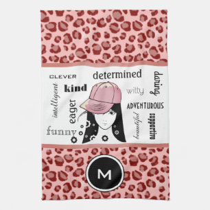 Sporty & Girly Coola Leopard Sports/Gym Towel Kökshandduk