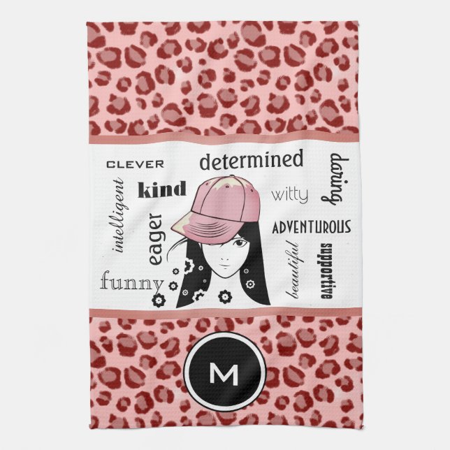 Sporty & Girly Coola Leopard Sports/Gym Towel Kökshandduk (Vertikal)