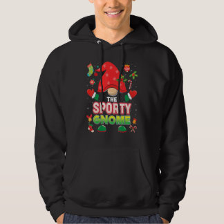 Sporty Gnome Matching Family God jul P Hoodie