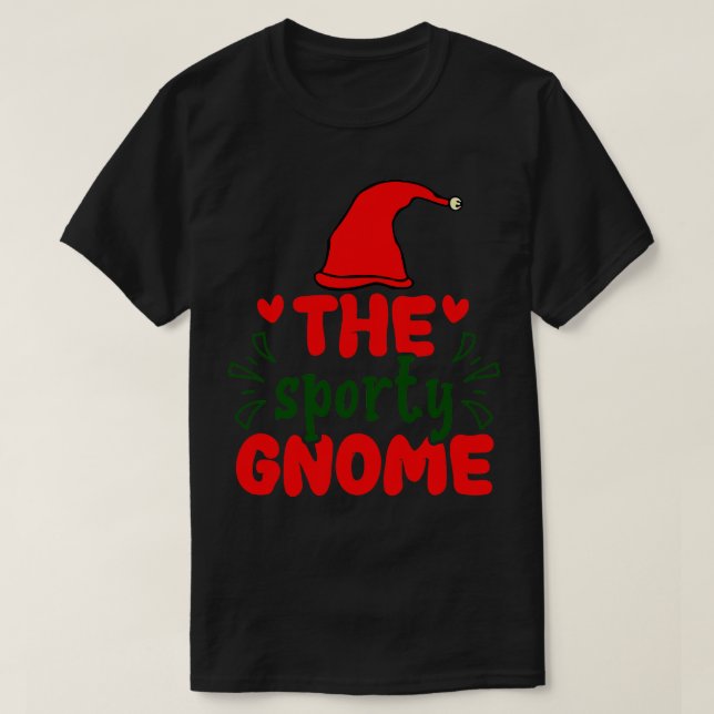 Sporty Gnome T Shirt (Design framsida)