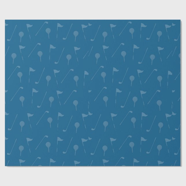 Sporty Golf Gift Wrap for Golf Lovers Presentpapper (Platt)
