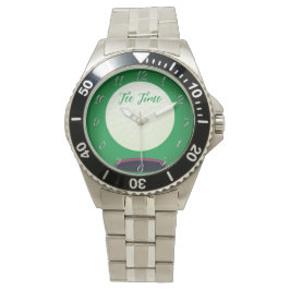 Sporty Golfer's Gift Tee Time Armbandsur